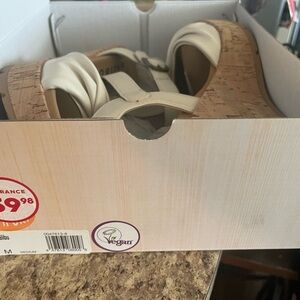 Malibu Cream Women's Vegan Wedge Sandals